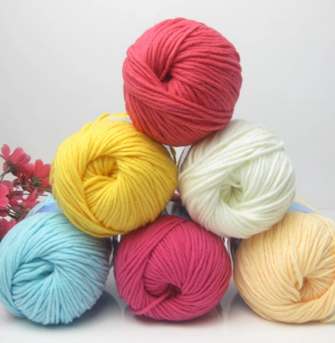 Many Colors 200g Tufting Yarn Punch Needle Milk Cotton Yarn Cones