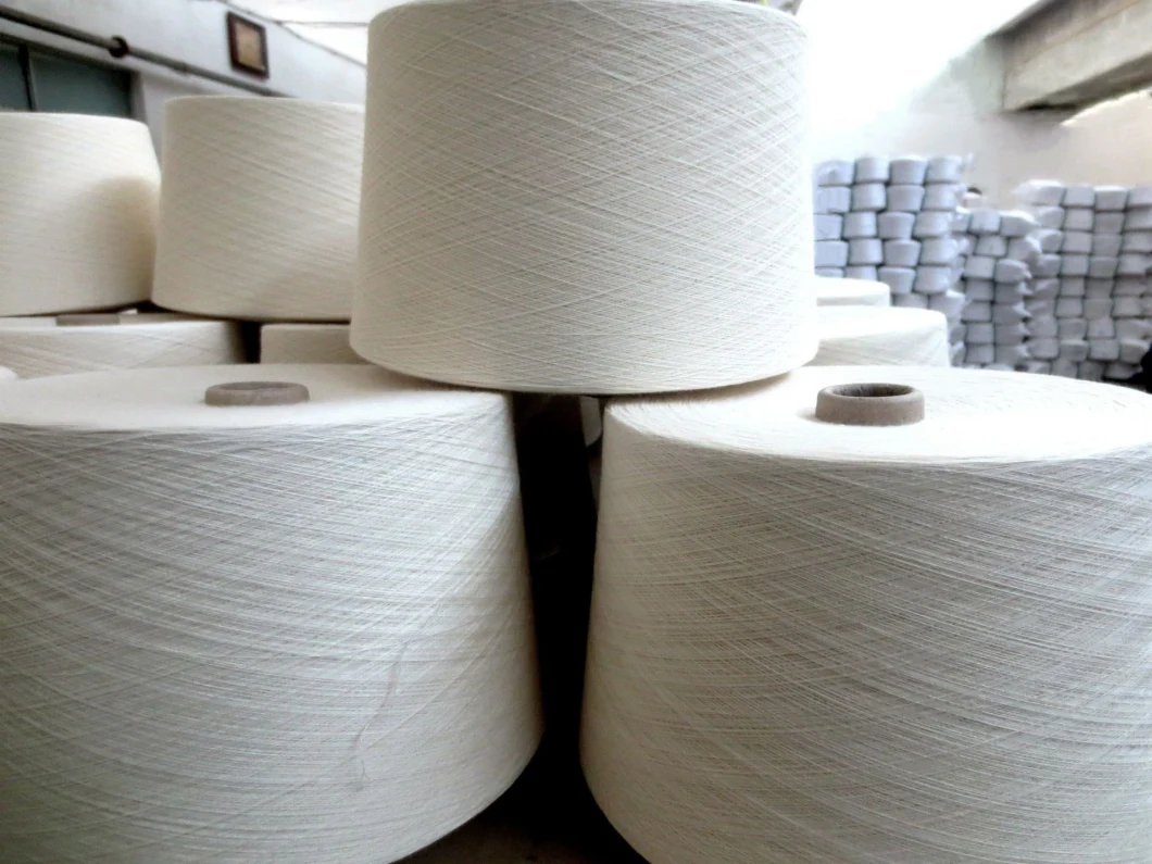 Custom High Quality Raw White 26/2 100% Cotton Yarn