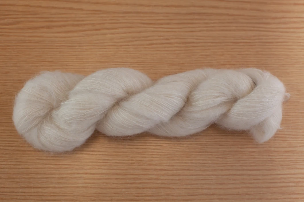 Hot Sale Kid Mohair Silk Lace Undyed Knitting Yarn for Hand Dyed