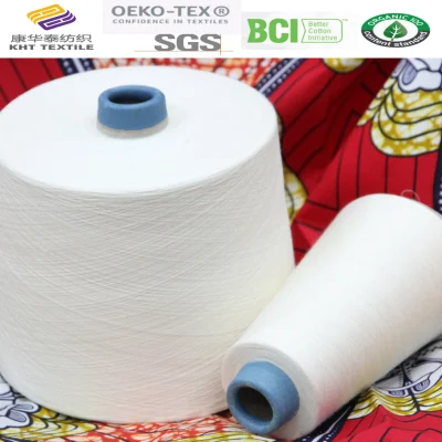 Blended Yarn Cotton and Milk Fiber Yarn 60/40 30s Textile Weaving Yarn for Scarf