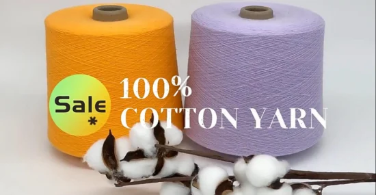 Cotton Yarn Combed Knitting Cotton Yarn Combed Carded Polyster DTY FDY Blended Sewing Thread Viscose Spandex Acrylic Nylon Milk Cotton Silk Metallic Cashmere