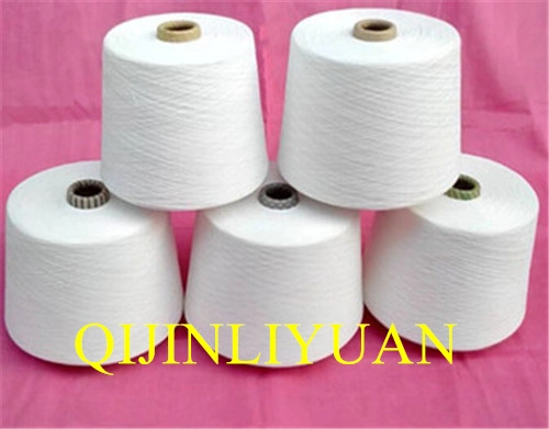 Textile CVC 80/20 Cotton Polyester Blended Yarn in Stock for Knitting Textile